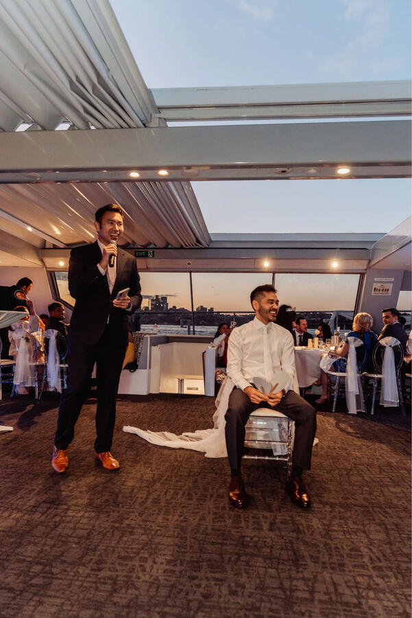 f and k reception games sydney wedding shoe game